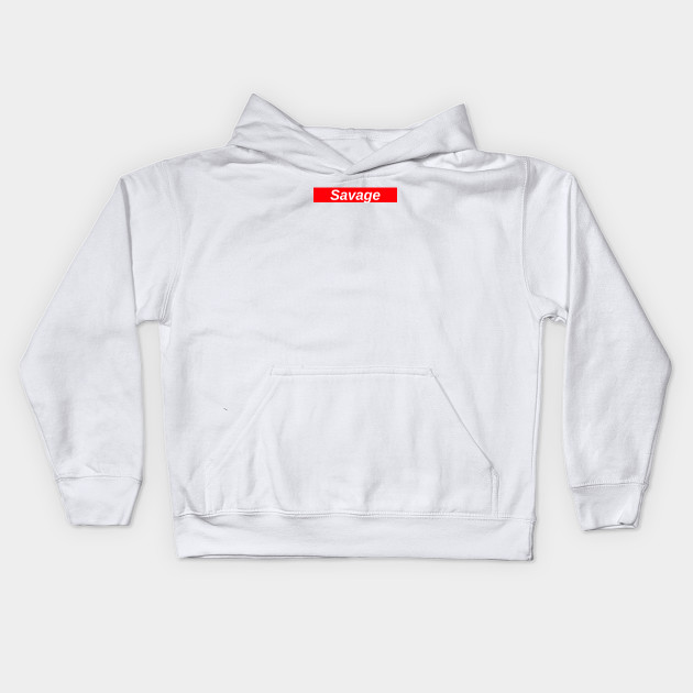 Savage box best sale logo hoodie